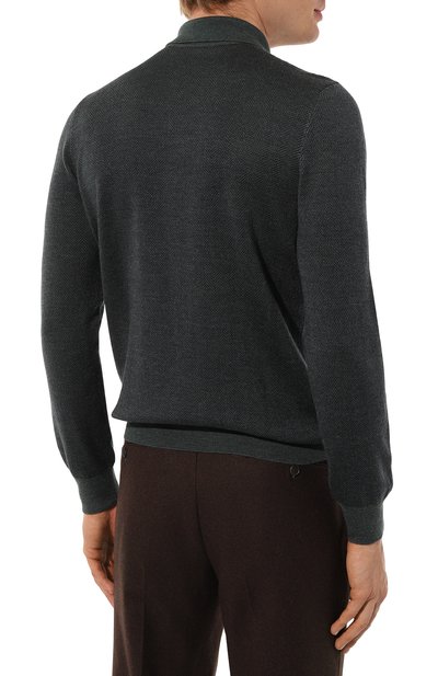 Поло из шерсти и шелка GRAN SASSO, арт. 57137/13115, фото 4