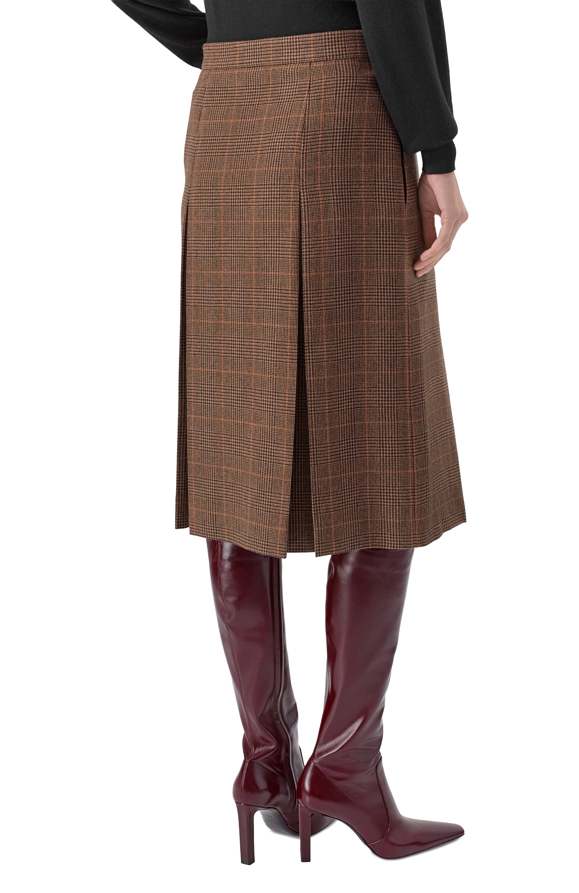 Юбка из шерсти и кашемира SAINT LAURENT, арт. 831068/Y3J45, фото 4