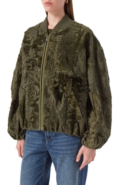 Бомбер из овчины SIMONETTA RAVIZZA, арт. F05JA227G1, фото 3