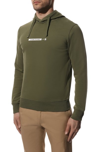 Хлопковое худи STONE ISLAND, арт. 761565885, фото 3