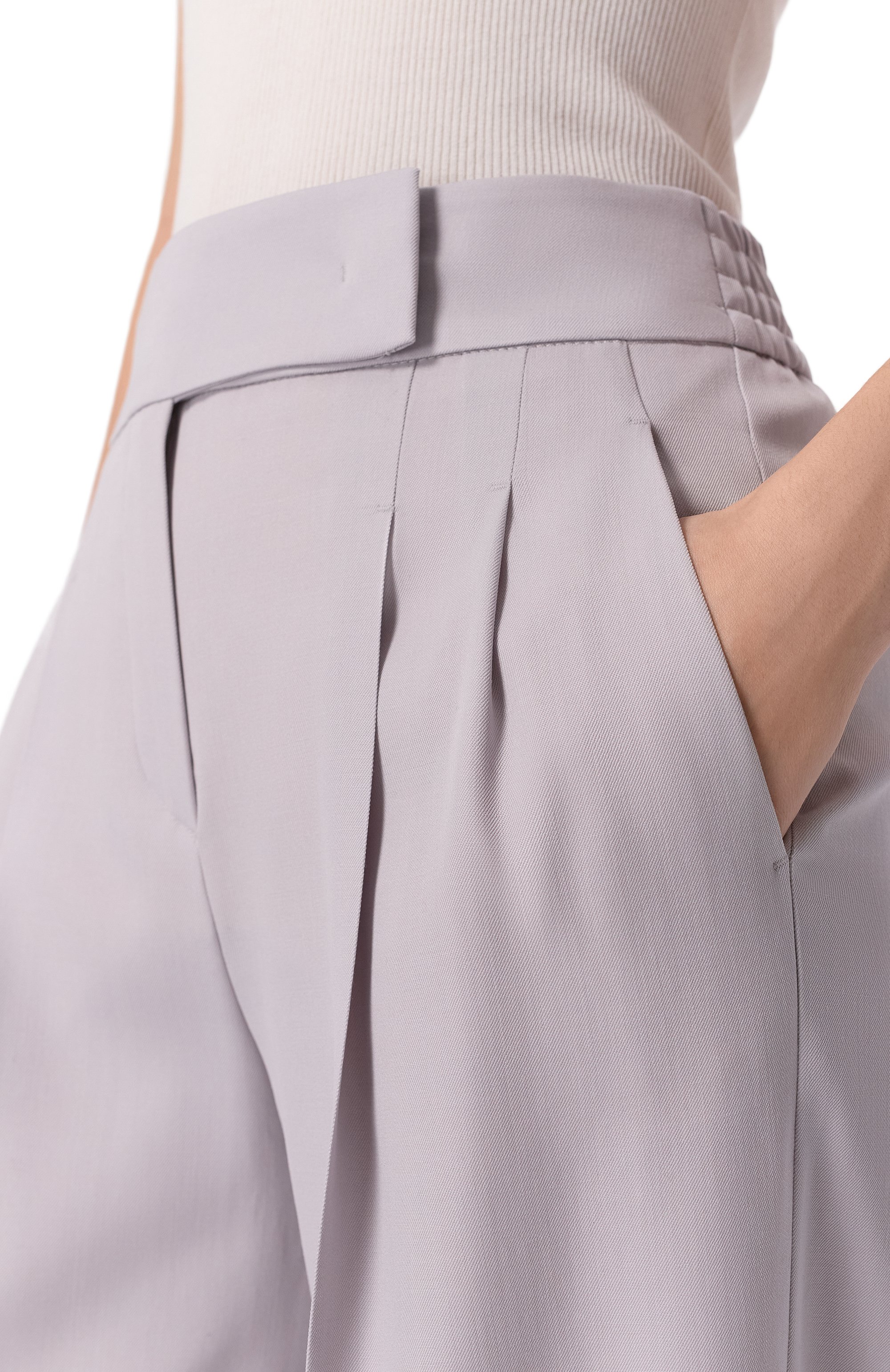 Шерстяные брюки WINDSOR серого цвета по цене 55750 руб., арт. 52 DH533LC 10018996/30046978, фото 5 Шерстяные брюки WINDSOR, арт. 52 DH533LC 10018996/30046978, фото 5