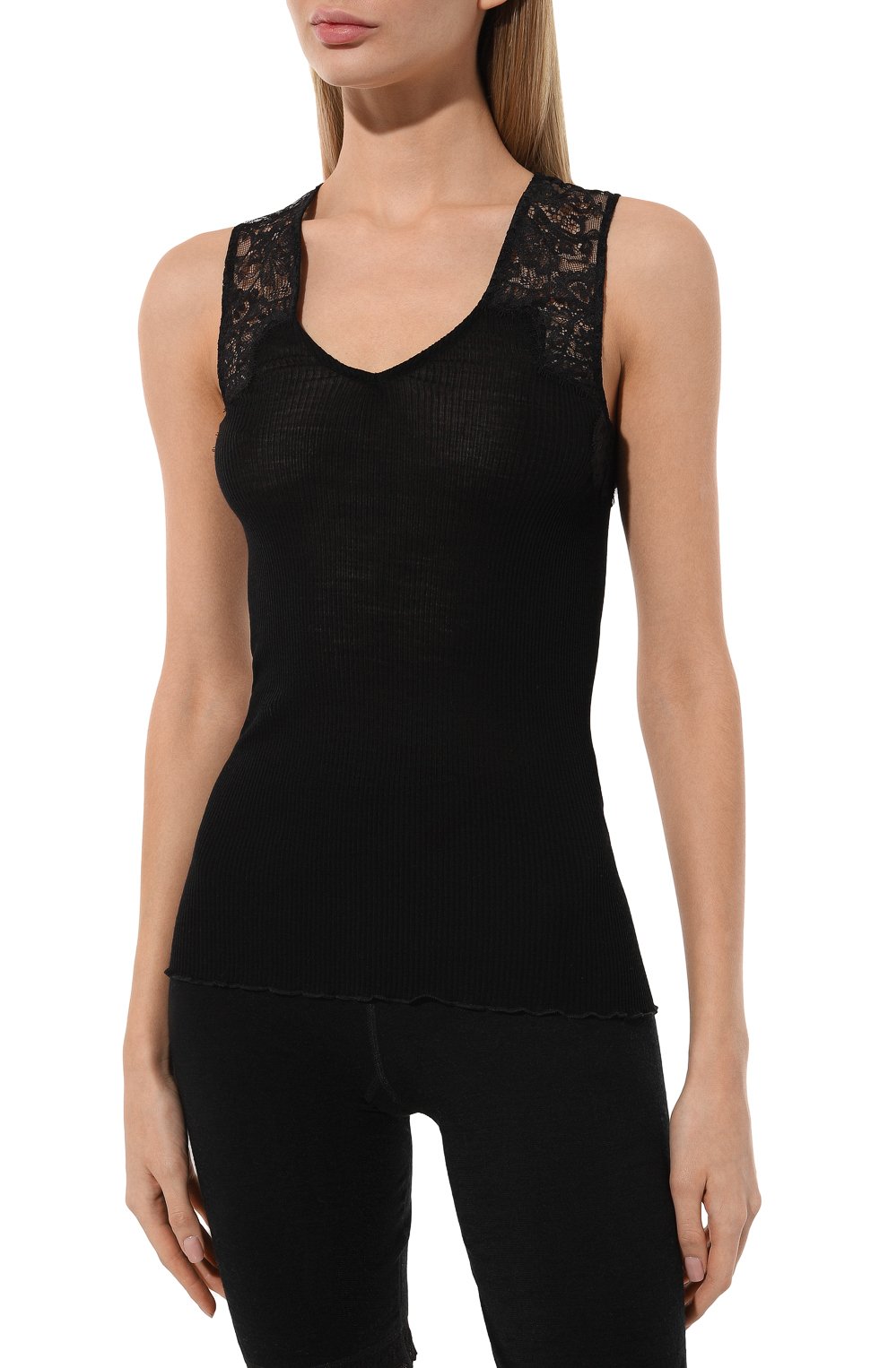 Топ из шерсти и шелка LISE CHARMEL черного цвета по цене 21320 руб., арт. ANJ9210, фото 3 Топ из шерсти и шелка LISE CHARMEL, арт. ANJ9210, фото 3