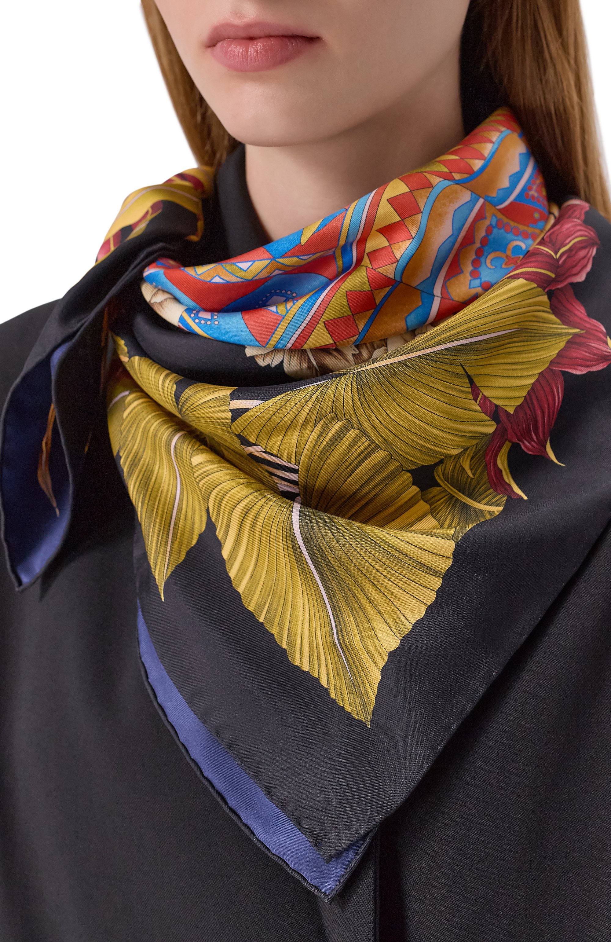 Шелковый платок FERRAGAMO, арт. 310118/756, фото 2