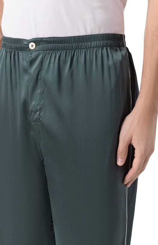 Шелковые домашние брюки Kiton UNWT010K0245H05 Зелёный  UNWT010K0245H05 Фото 5