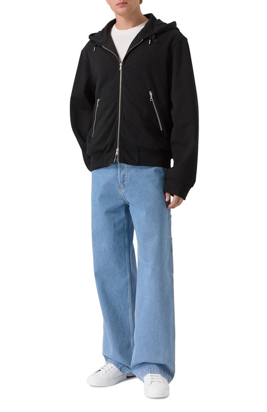 Хлопковая толстовка Dries Van Noten 021148-2611-900 Чёрный  021148-2611-900 Фото 2
