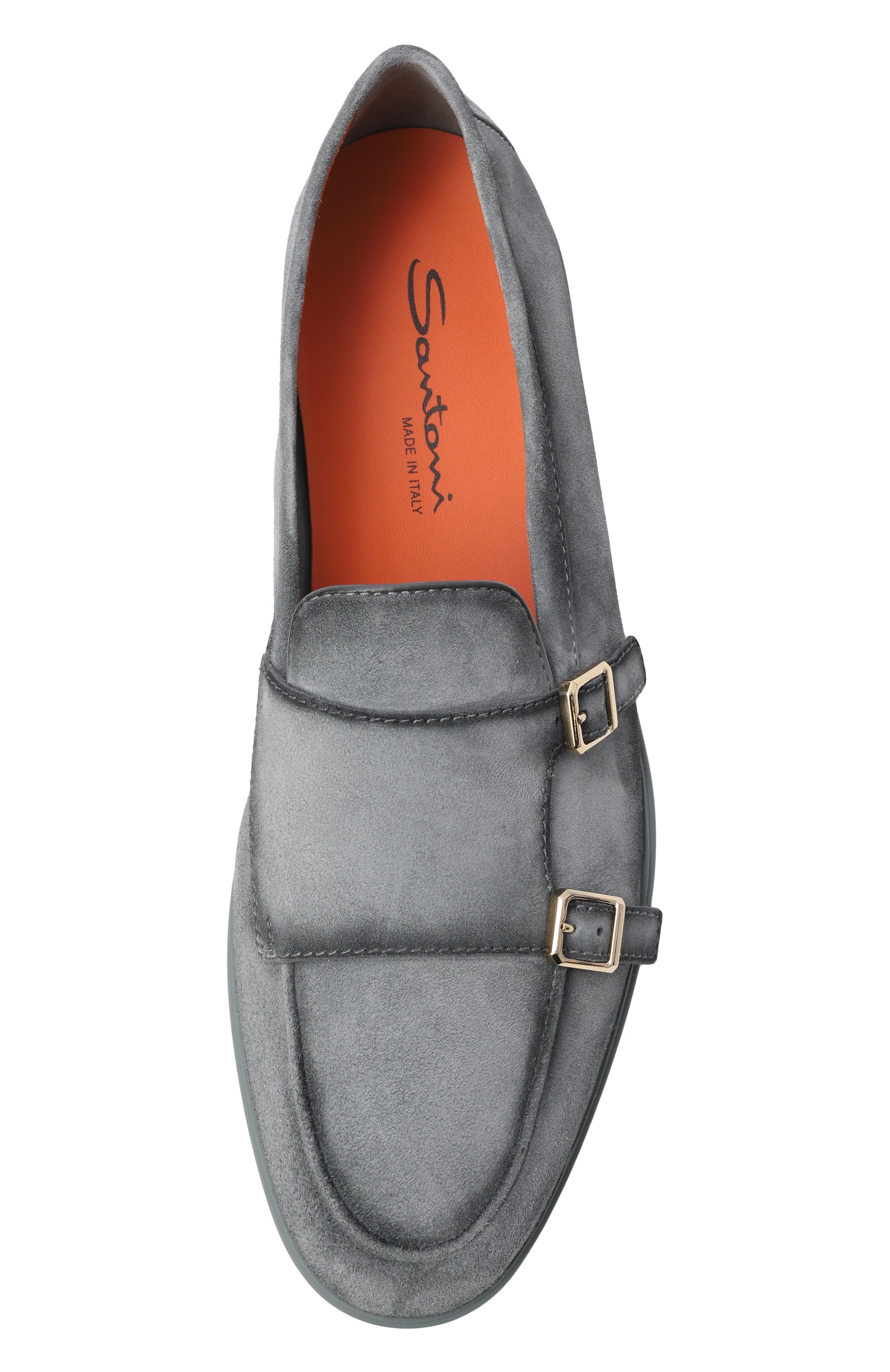 Замшевые монки malibu SANTONI, арт. MGAG19006FIASEAA, фото 5