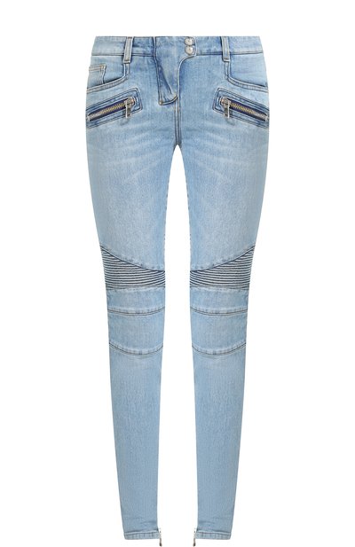 Женские джинсы-скинни с потертостями BALMAIN, арт. 145487/D002