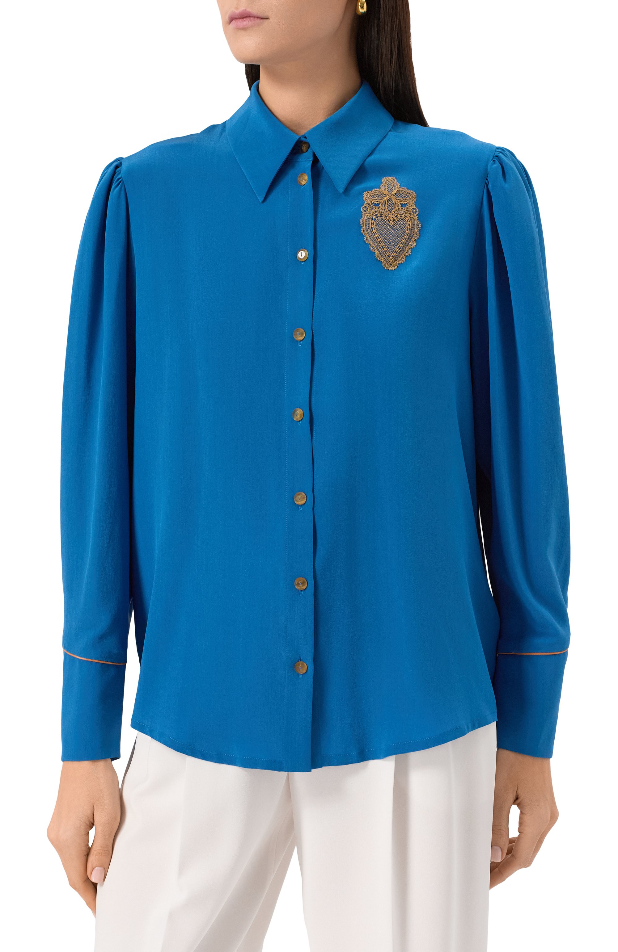 Шелковая блузка ULYANA SERGEENKO, арт. CMA001FW24RESORT 1864Т24, фото 3