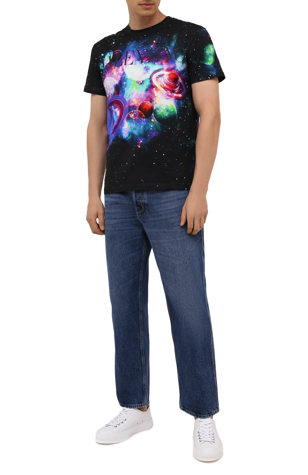 Хлопковая футболка VALENTINO черного цвета по цене 74600 руб., арт. WV3MG10V7L9, фото 2 Хлопковая футболка VALENTINO, арт. WV3MG10V7L9, фото 2