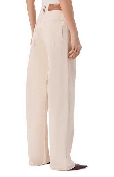 Джинсы DAVID KOMA кремового цвета по цене 219500 руб., арт. RE26DK26DTRA, фото 4 Джинсы DAVID KOMA, арт. RE26DK26DTRA, фото 4