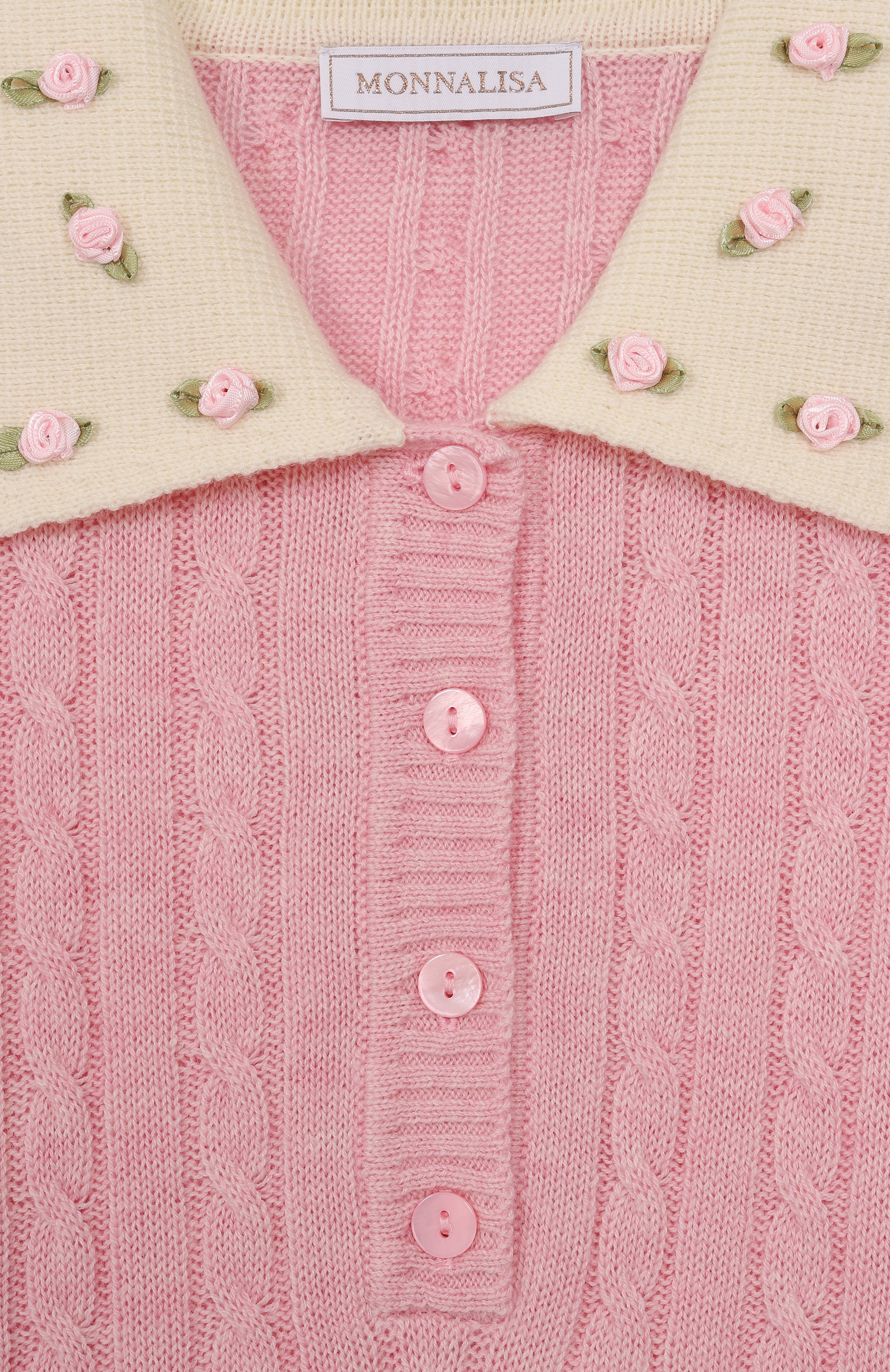 Платье из шерсти и хлопка MONNALISA, арт. 19F914, фото 3