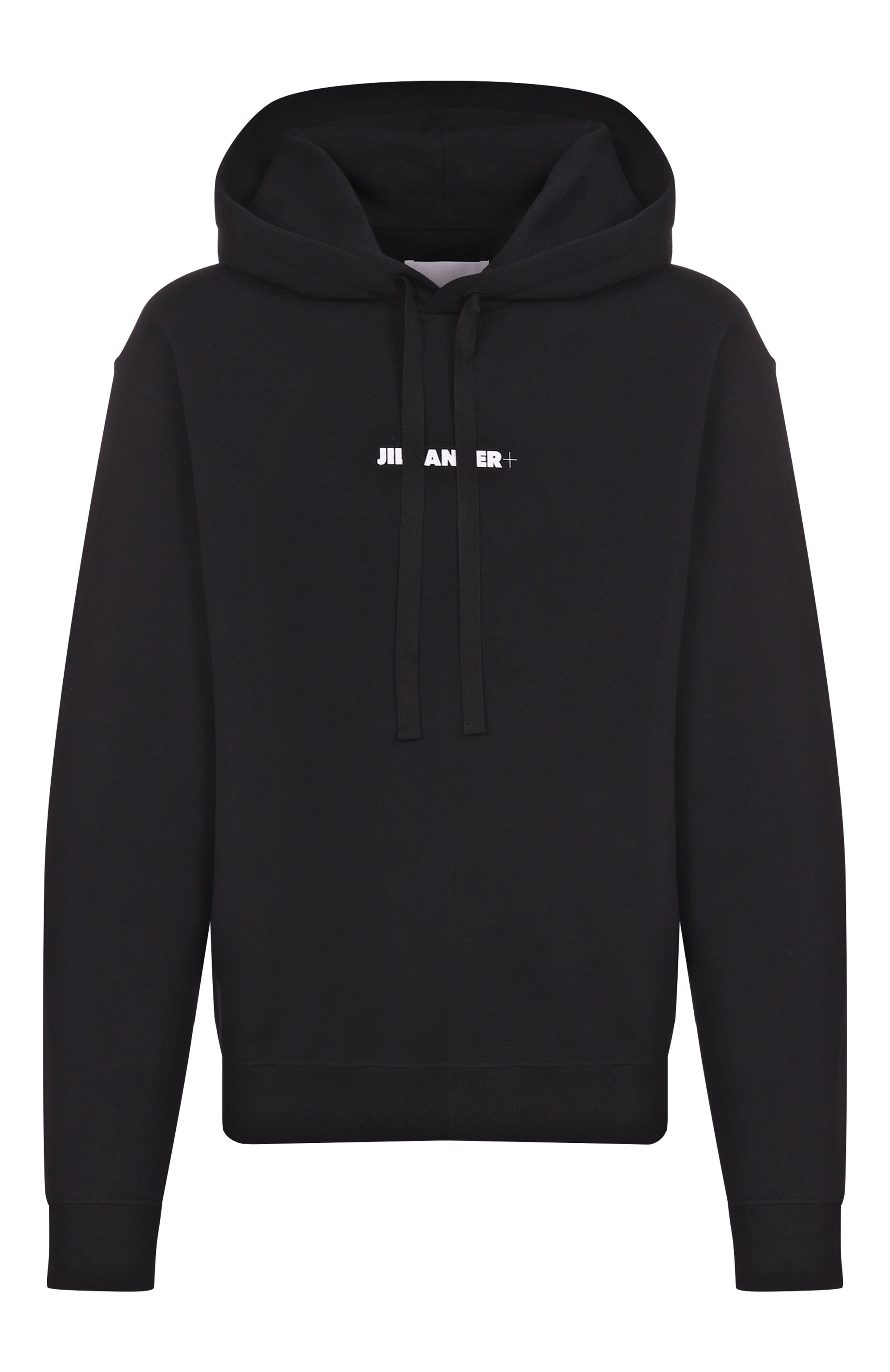 Хлопковое худи JIL SANDER черного цвета по цене 84950 руб., арт. J47GU0129/J20039, фото 1 Хлопковое худи JIL SANDER, арт. J47GU0129/J20039, фото 1