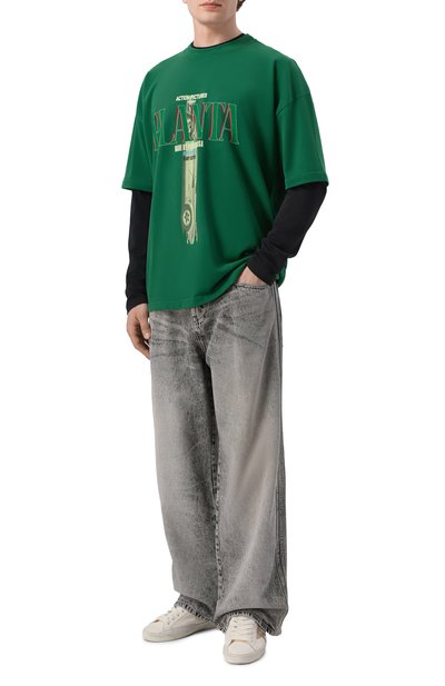 Хлопковая футболка PLANTA ROSA, арт. PR/T01/PITSTOP-NOIR/220VELVET, фото 2