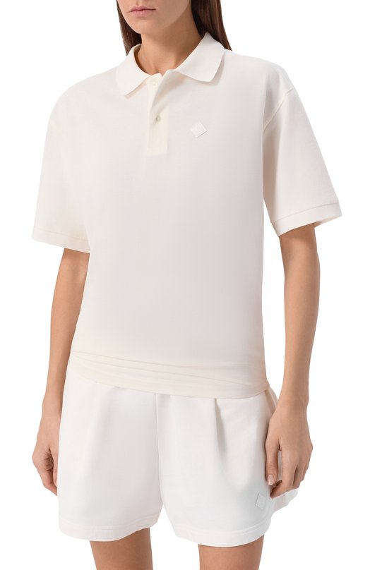 Хлопковое поло Haikure HEW54142TP003PX/LACY Белый  HEW54142TP003PX/LACY Фото 3