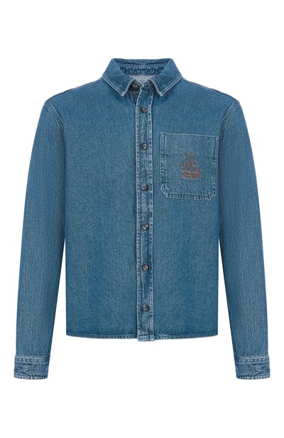 Мужская джинсовая рубашка TRUSSARDI, арт. 54038100024N