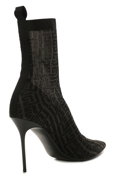 Текстильные ботильоны skye monogram BALMAIN, арт. VN0TA639/TKMG, фото 4