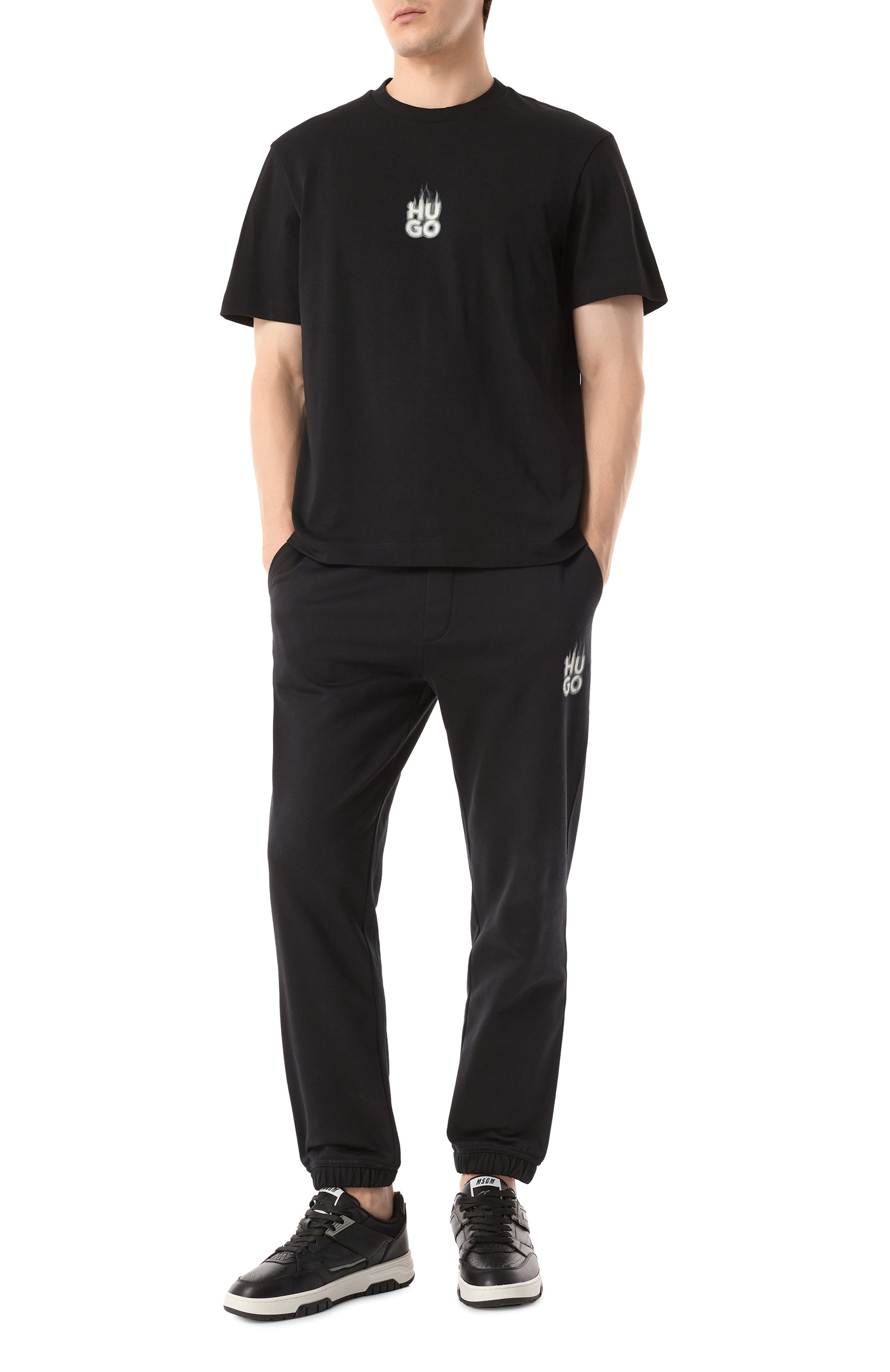 Хлопковая футболка HUGO, арт. 50530434, фото 2