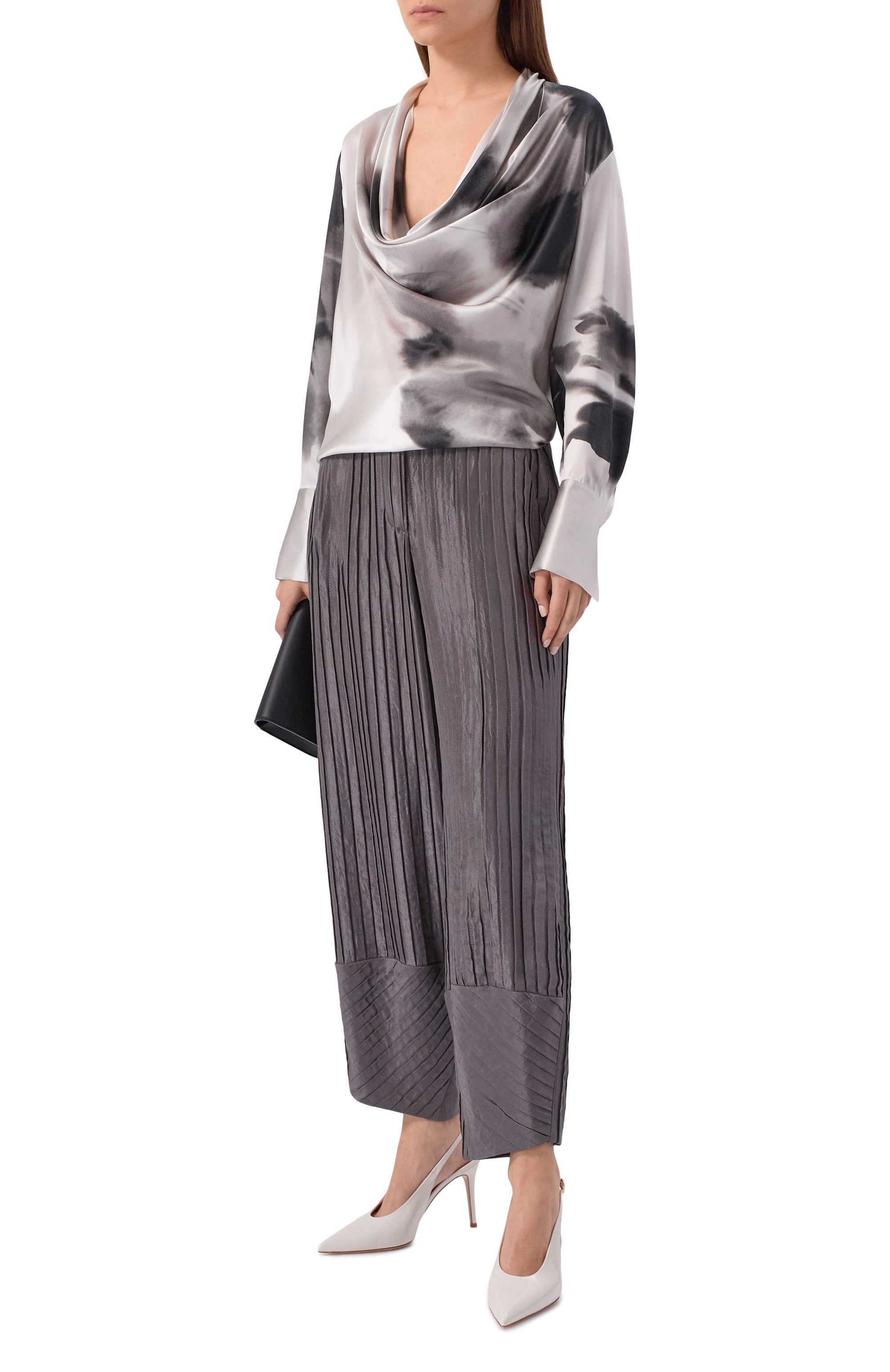 Шелковые брюки GIORGIO ARMANI, арт. GW002796/TE20006, фото 2