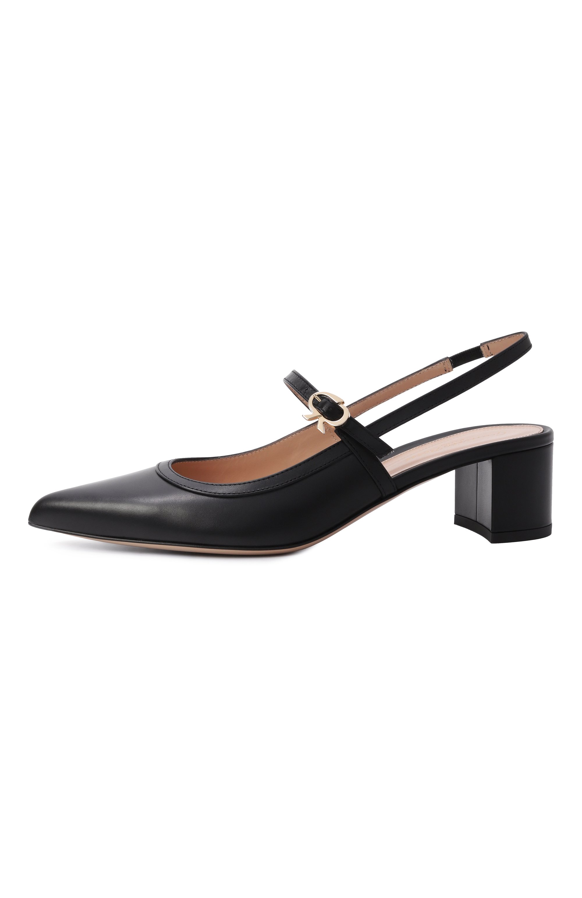 Кожаные туфли allette 45 GIANVITO ROSSI черного цвета по цене 117500 руб., арт. G95575.45RIC.VITNER0, фото 4 Кожаные туфли allette 45 GIANVITO ROSSI, арт. G95575.45RIC.VITNER0, фото 4