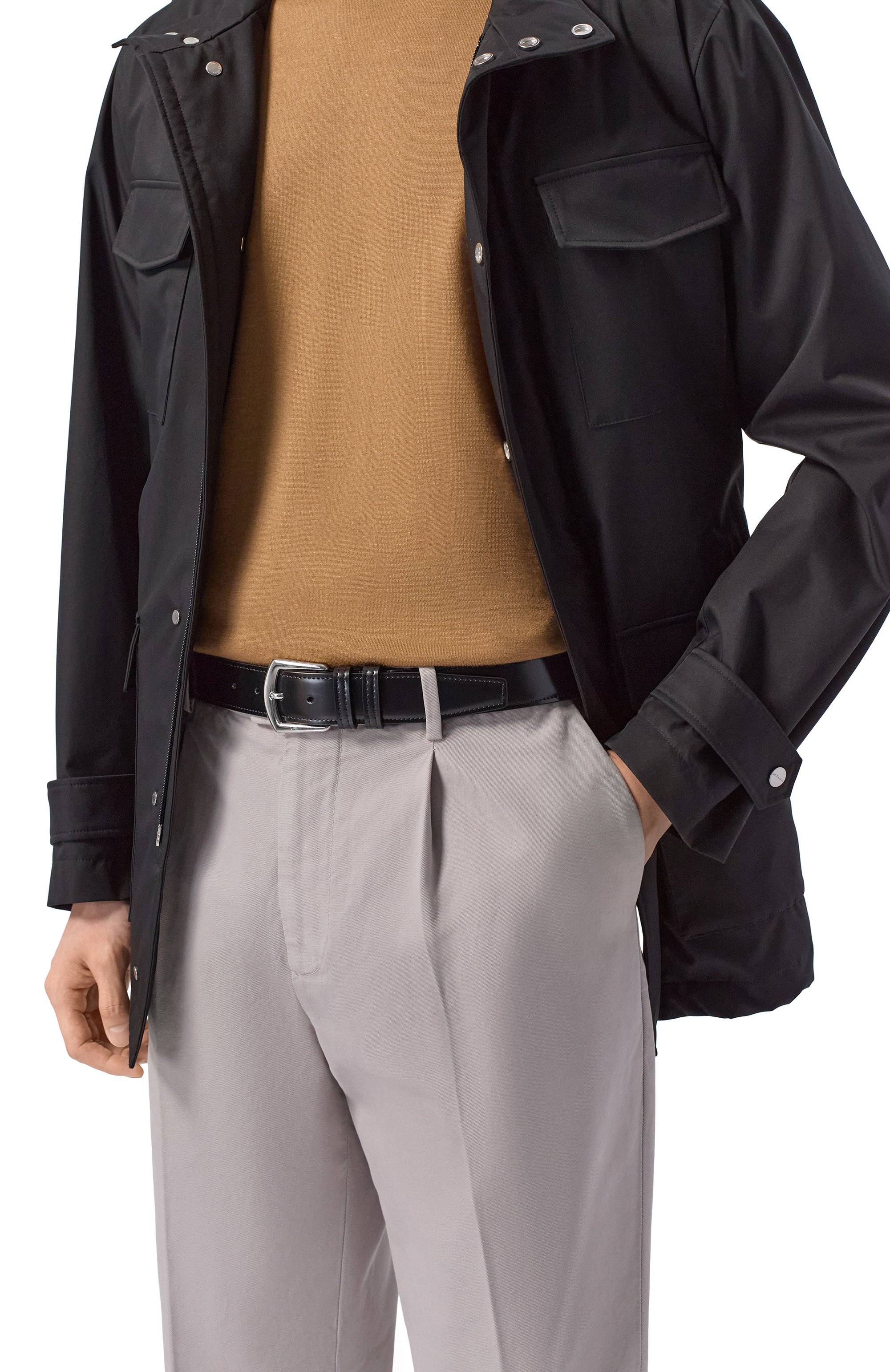 Кожаный ремень KITON, арт. USC6135N00101, фото 2