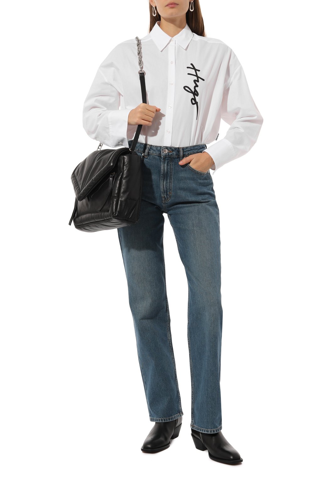 Хлопковая рубашка HUGO, арт. 50523430, фото 2