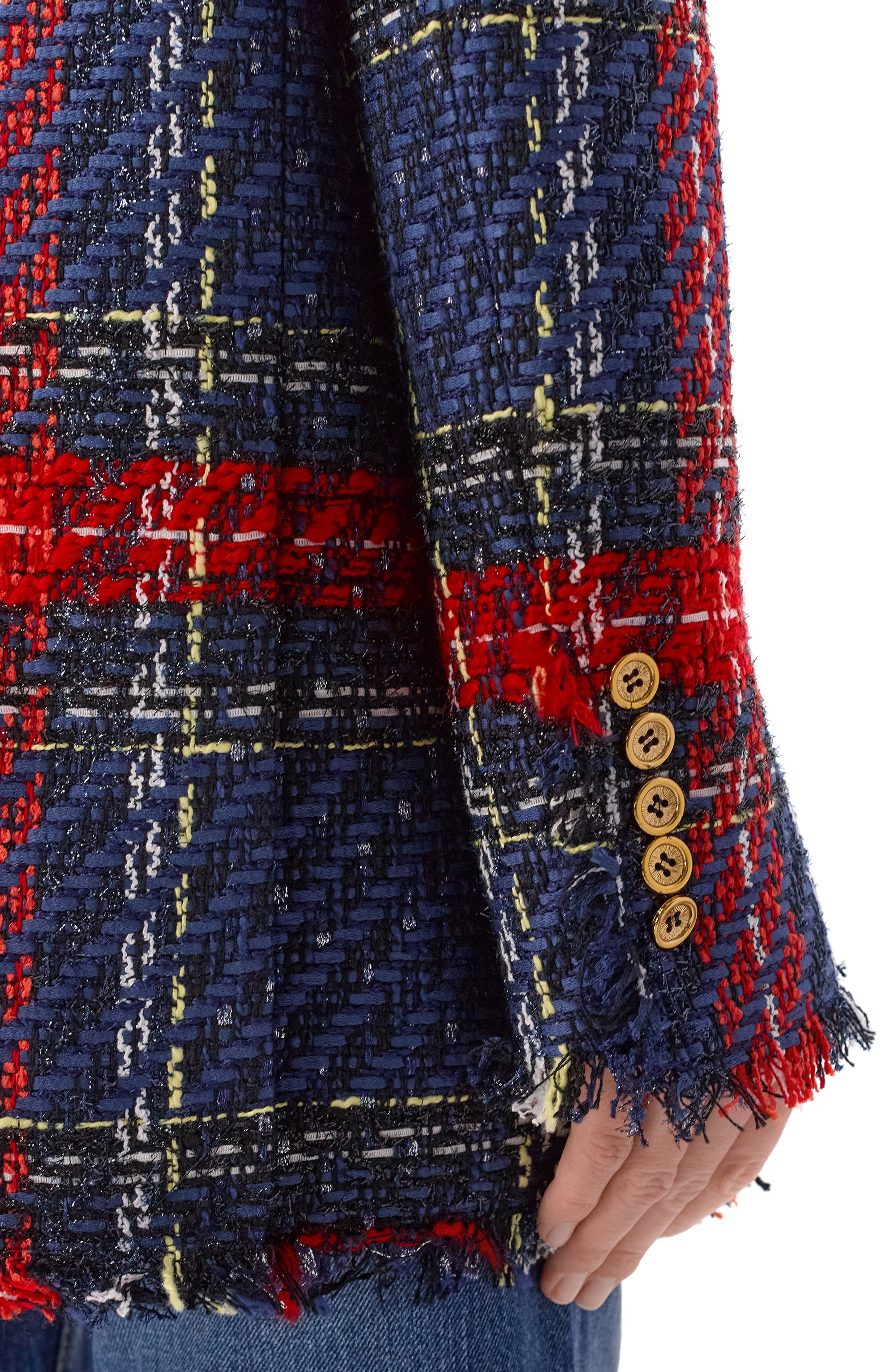 Твидовый жакет BALMAIN, арт. GF1SE183/XL68, фото 5