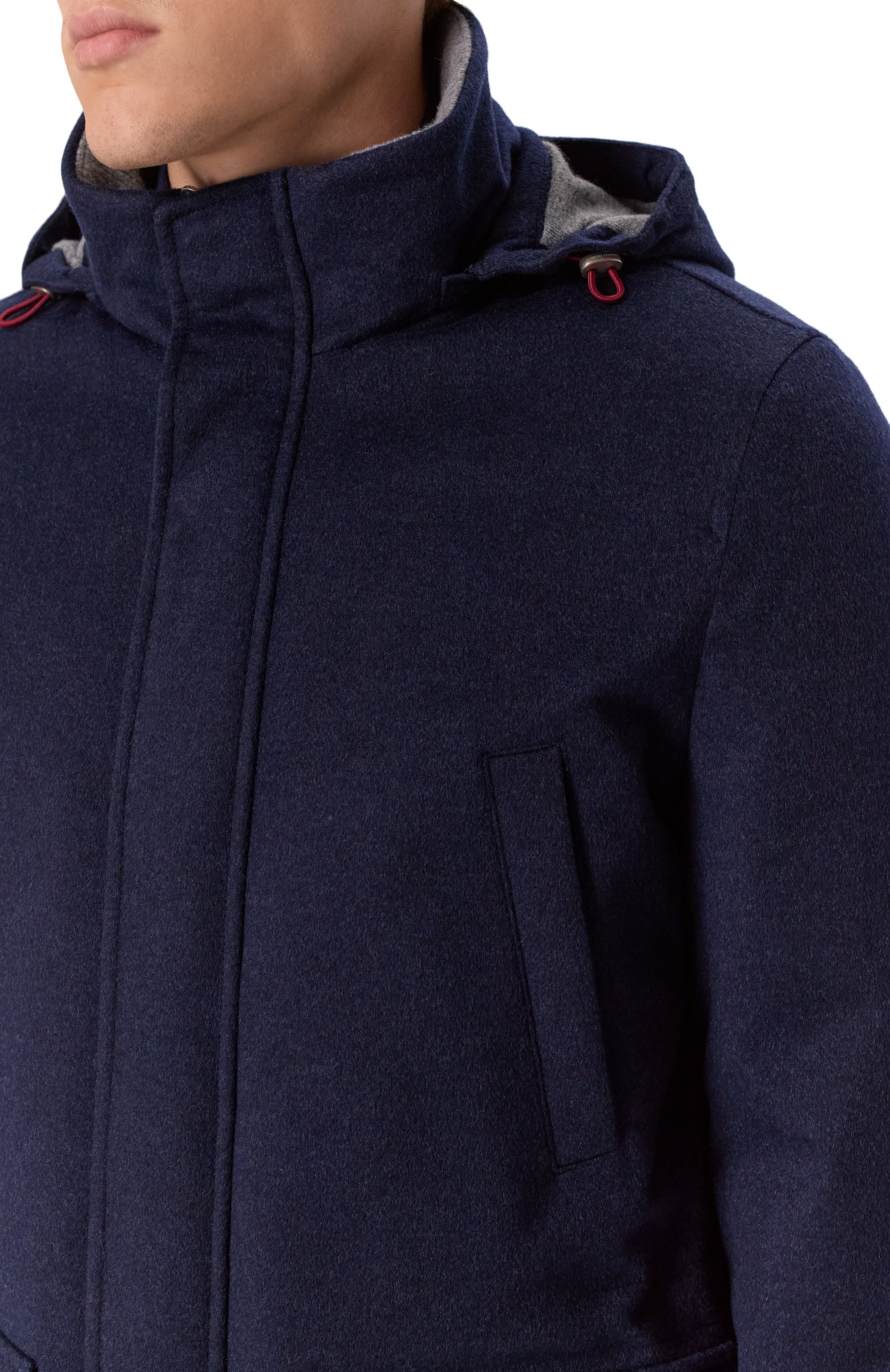 Кашемировая куртка BRUNELLO CUCINELLI темно-синего цвета по цене 586000 руб., арт. MM4006400, фото 5 Кашемировая куртка BRUNELLO CUCINELLI, арт. MM4006400, фото 5