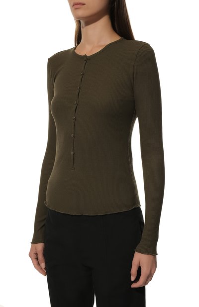 Хлопковый пуловер DOROTHEE SCHUMACHER, арт. 823202/S0FT RIB 0-NECK, фото 3