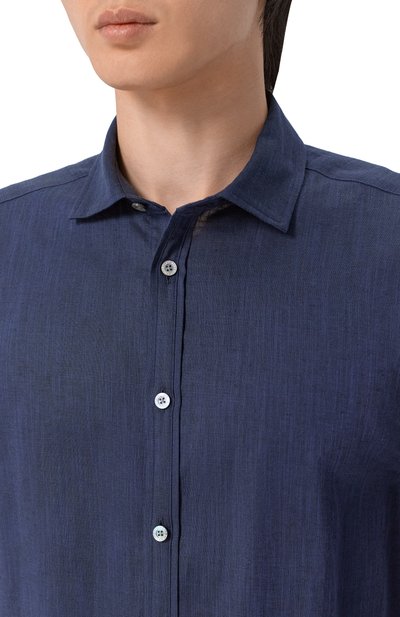 Рубашка из льна и хлопка ZIMMERLI, арт. 4697-23202, фото 5