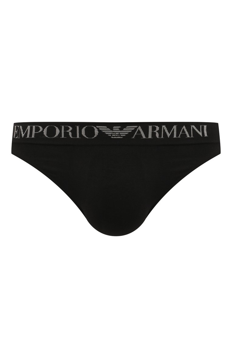 Мужские брифы EMPORIO ARMANI черного цвета, арт. 112090/4F528 | Фото 1 (Материал сплава: Проставлено; Нос: Не проставлено; Материал внешний: Синтетический материал; Кросс-КТ: бельё; Мужское Кросс-КТ: Трусы; Трусы М: Брифы)