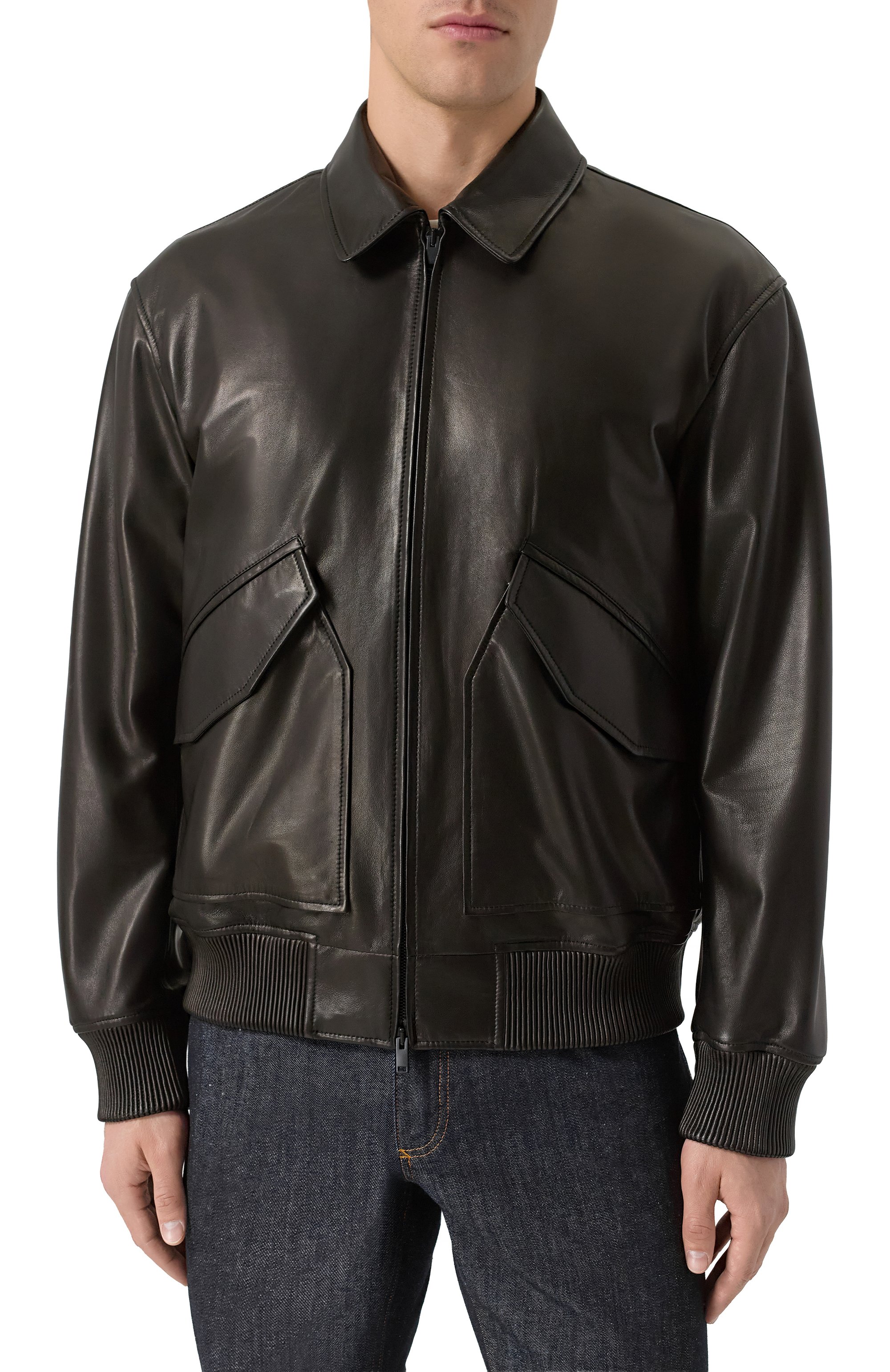 Кожаный бомбер MVST, арт. 54205/48-56, фото 3