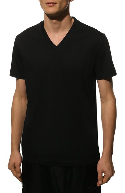 Хлопковая футболка PRADA, арт. UJM493-ILK-F0002-181, фото 3