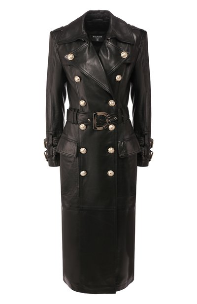 Женское кожаное пальто BALMAIN, арт. TF19156/L008