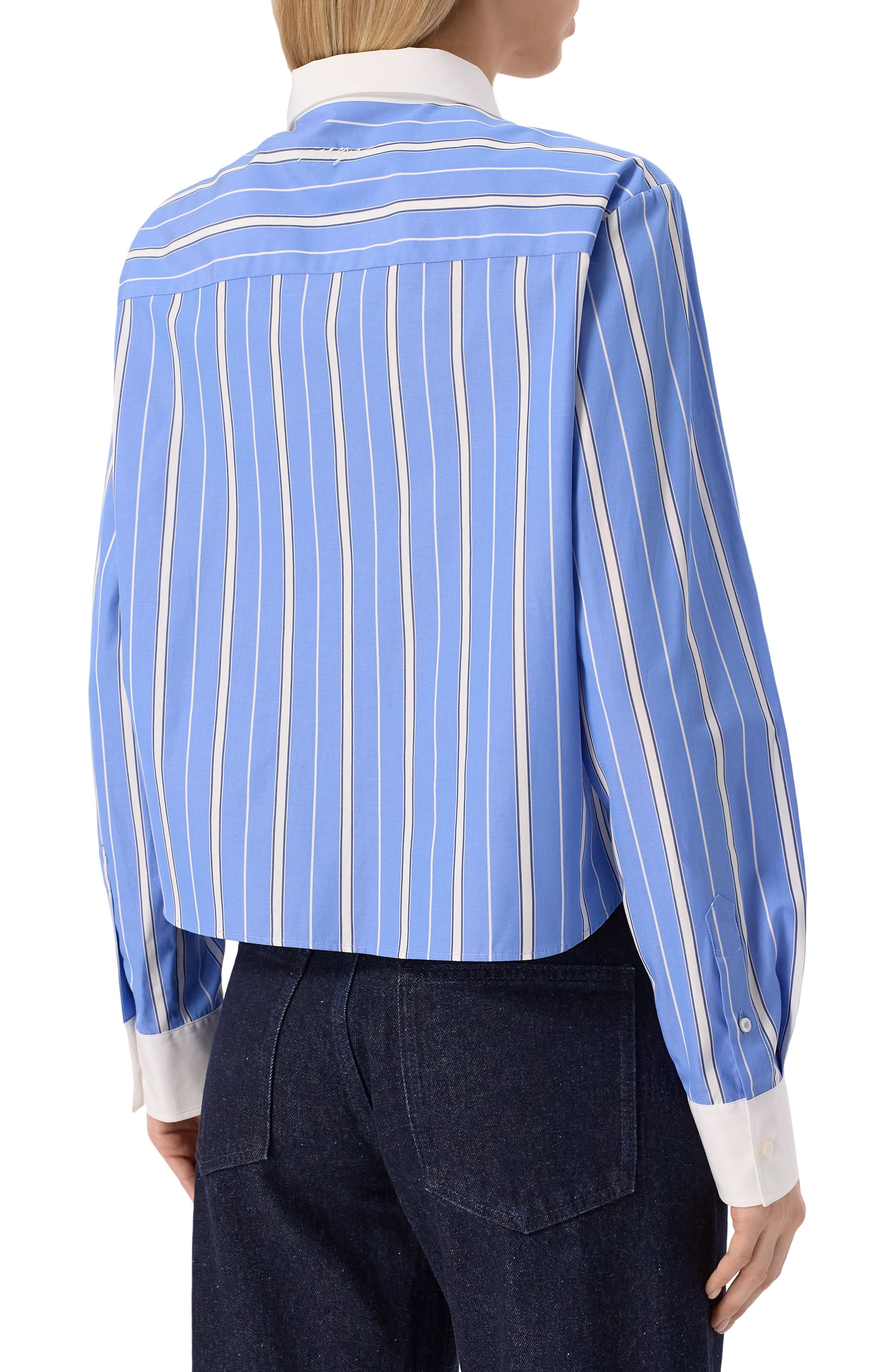 Хлопковая рубашка MSGM, арт. 3841MDE25XY/257117, фото 4