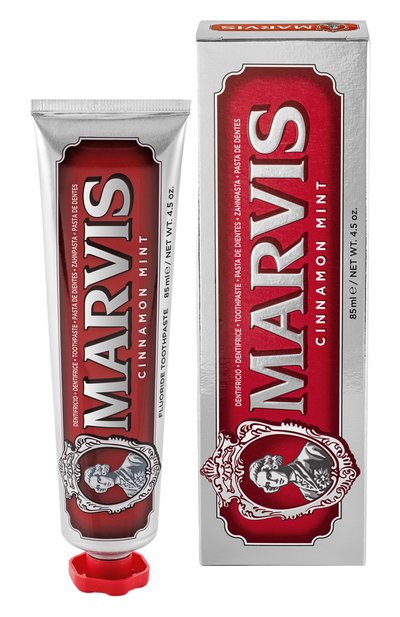 Зубная паста «мята и корица» (85ml) MARVIS бесцветного цвета по цене 890 руб., арт. MV411376MRK, фото 2 Зубная паста «мята и корица» (85ml) MARVIS, арт. MV411376MRK, фото 2