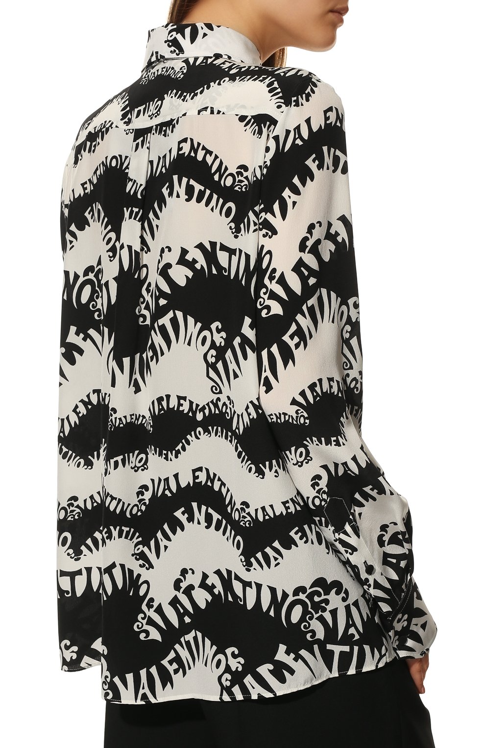 Шелковая рубашка VALENTINO, арт. XB0AB3B577Q, фото 4