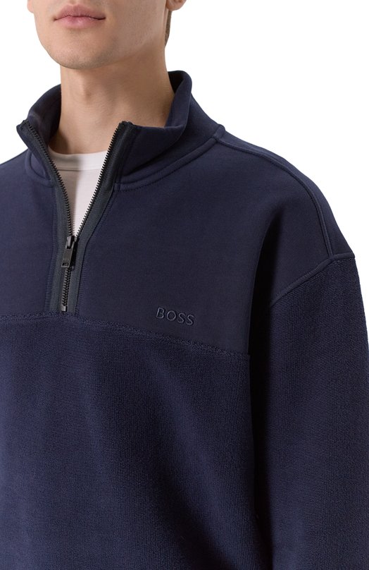 Хлопковый анорак BOSS Orange 50551491 Синий  50551491 Фото 5