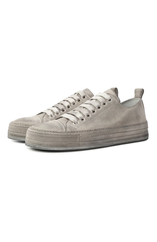 Замшевые кеды Nono Ann Demeulemeester B0012569/LT147 Серый B0012569/LT147