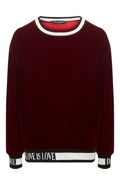 Женский бархатный свитшот DOLCE & GABBANA, арт. F9G39T/G7VDM