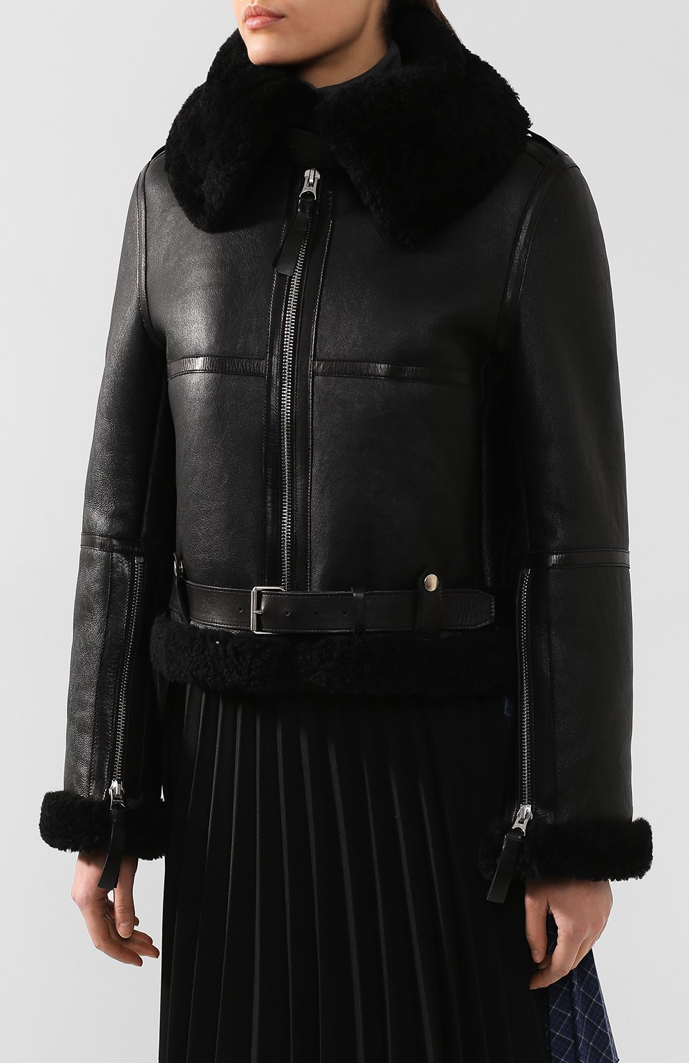 Дубленка ACNE STUDIOS черного цвета по цене 266500 руб., арт. A70021, фото 3 Дубленка ACNE STUDIOS, арт. A70021, фото 3