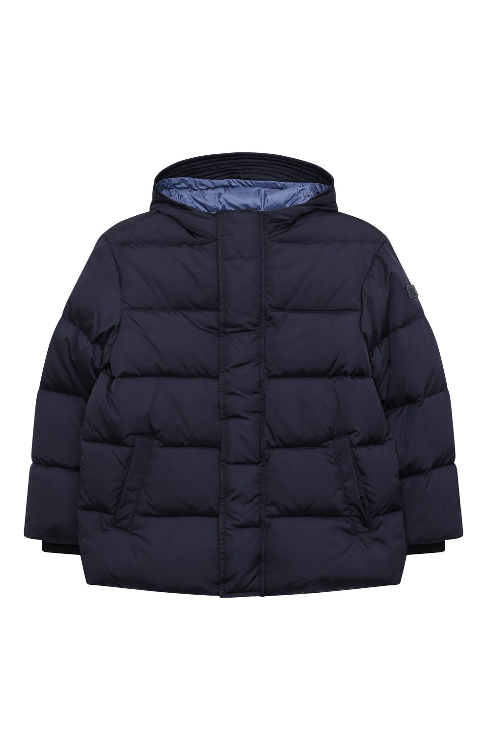 Пуховик IL GUFO темно-синего цвета по цене 55500 руб., арт. A23GM380N0031/10A-14A, фото 1 Пуховик IL GUFO, арт. A23GM380N0031/10A-14A, фото 1