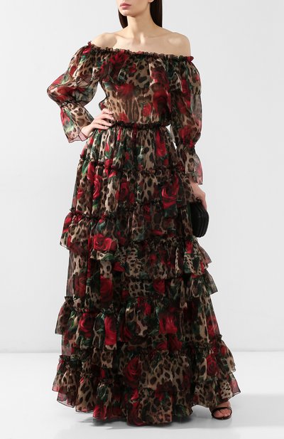 Шелковое платье DOLCE & GABBANA, арт. F6C0YT/HS1Z6, фото 2