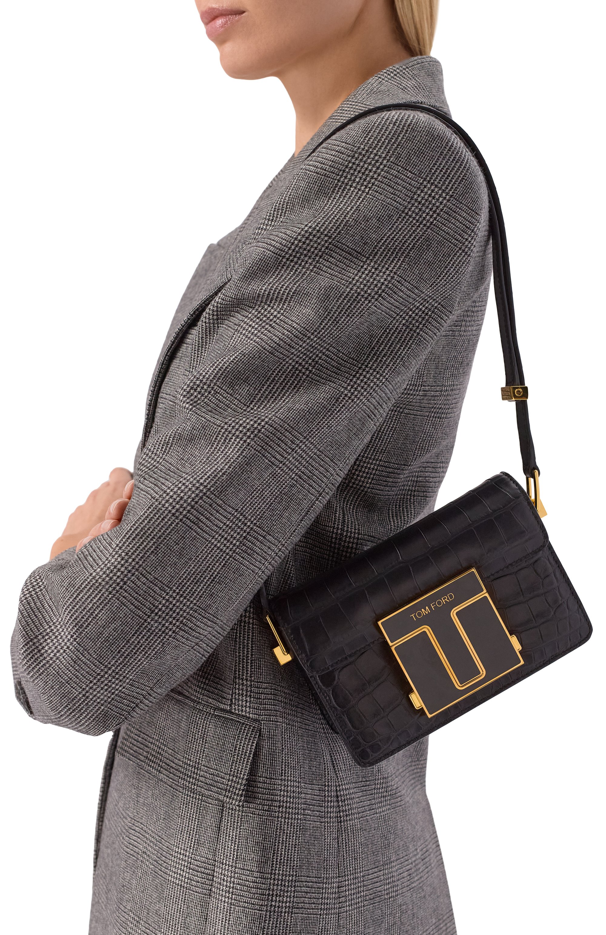 Сумка TOM FORD черного цвета по цене 320000 руб., арт. L1261EM0-LCL058/MG, фото 2 Сумка TOM FORD, арт. L1261EM0-LCL058/MG, фото 2