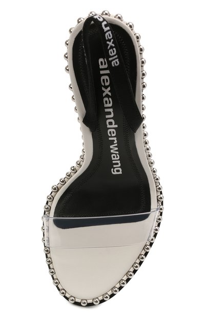 Босоножки ALEXANDER WANG белого цвета по цене 77500 руб., арт. 30C120B029, фото 5 Босоножки ALEXANDER WANG, арт. 30C120B029, фото 5