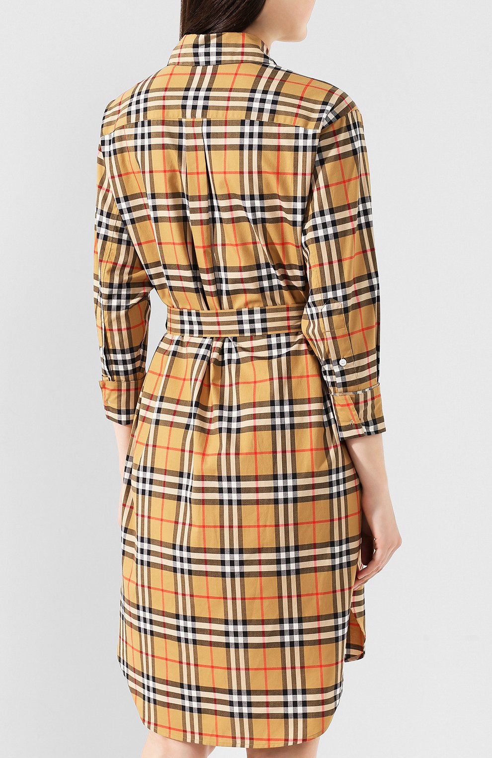 Хлопковое платье BURBERRY, арт. 8013946, фото 4