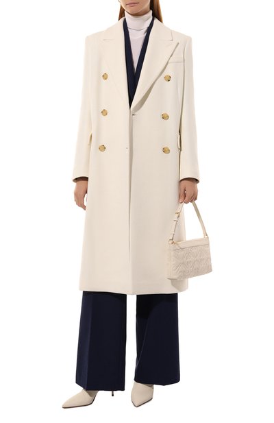 Пальто BOSS кремового цвета по цене 59950 руб., арт. 50524975, фото 2 Пальто BOSS, арт. 50524975, фото 2