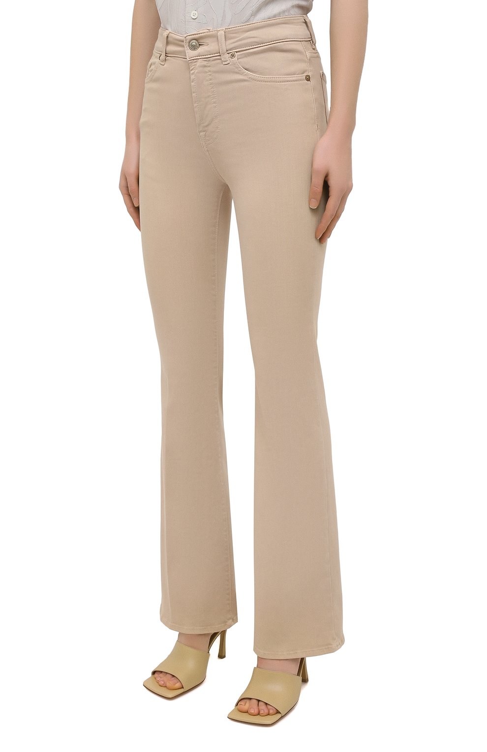 Джинсы 7 FOR ALL MANKIND бежевого цвета по цене 26800 руб., арт. JSQNV500SA, фото 3 Джинсы 7 FOR ALL MANKIND, арт. JSQNV500SA, фото 3
