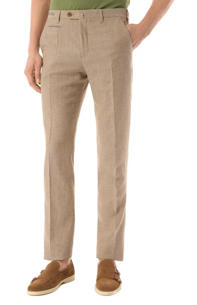 Брюки из шерсти и льна CORNELIANI, арт. 254B05-2514164, фото 3