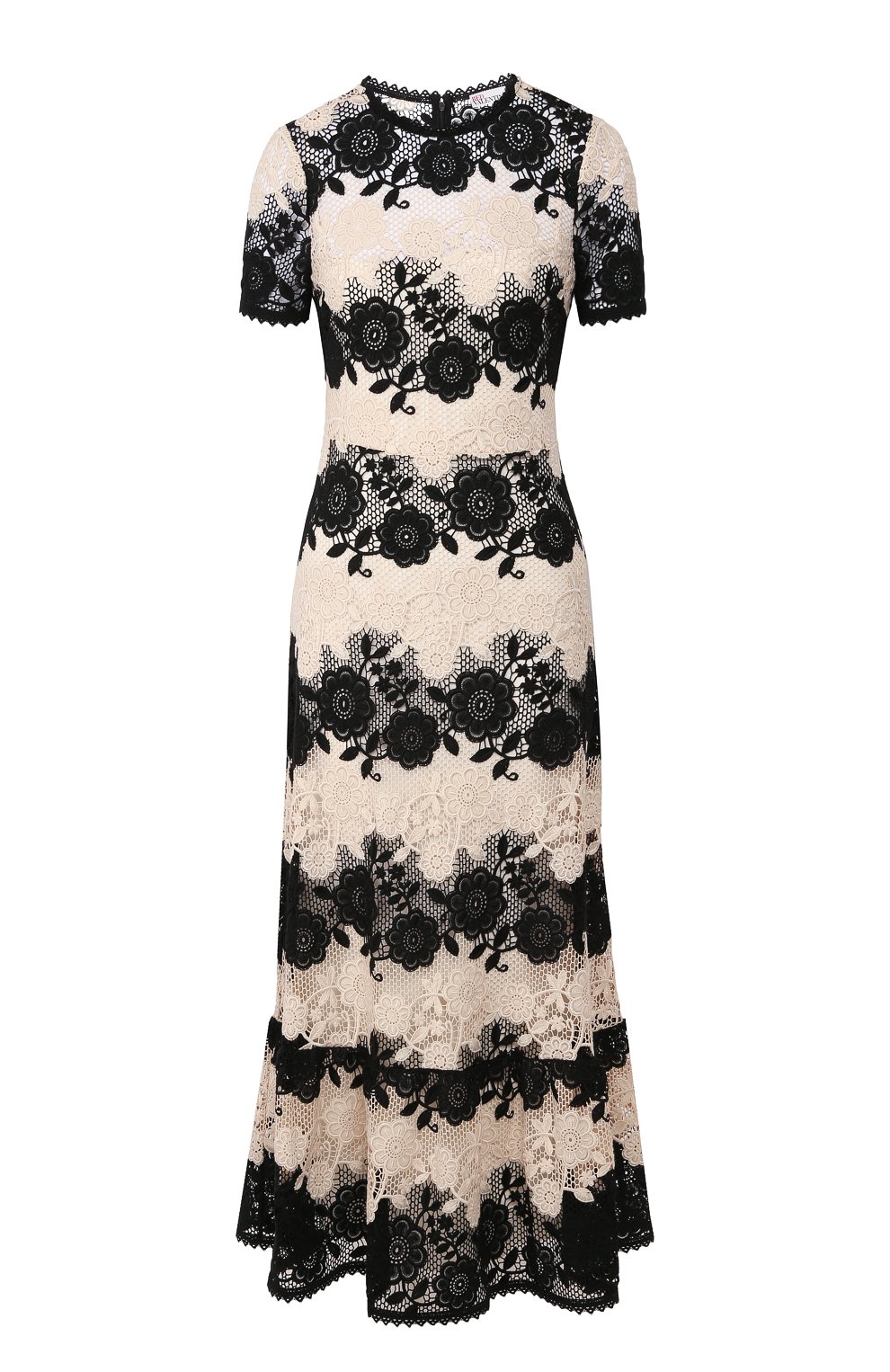 Платье REDVALENTINO черно-белого цвета по цене 141000 руб., арт. TR0VA12Y/51V, фото 1 Платье REDVALENTINO, арт. TR0VA12Y/51V, фото 1