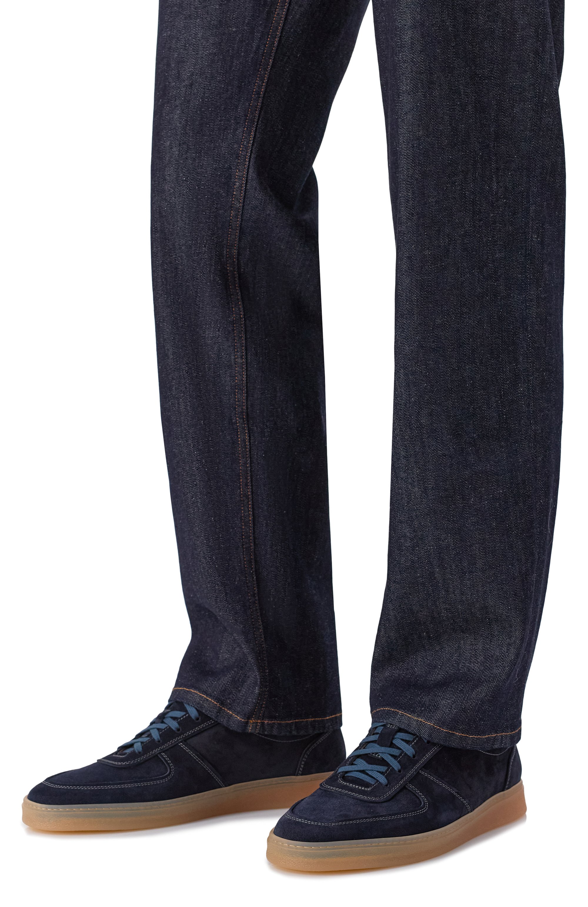 Замшевые кеды levante H`D`S`N BARACCO темно-синего цвета по цене 46350 руб., арт. LEVANTE.S.7*/SUEDE, фото 3 Замшевые кеды levante H`D`S`N BARACCO, арт. LEVANTE.S.7*/SUEDE, фото 3